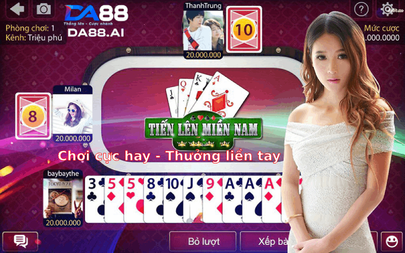 Xếp bài tiến lên miền Nam để chơi dễ dàng